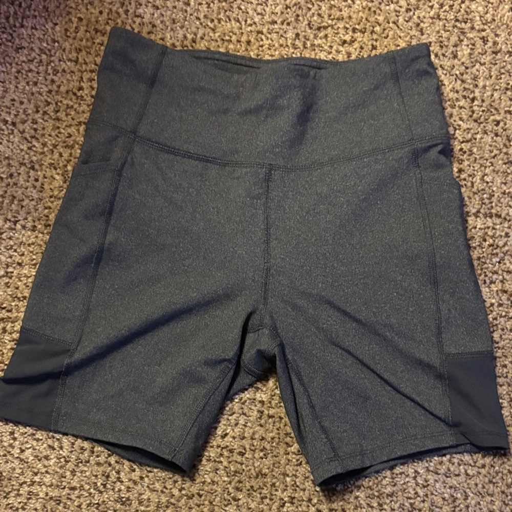 Tek Gear Women's High-Waisted Charcoal Shorts